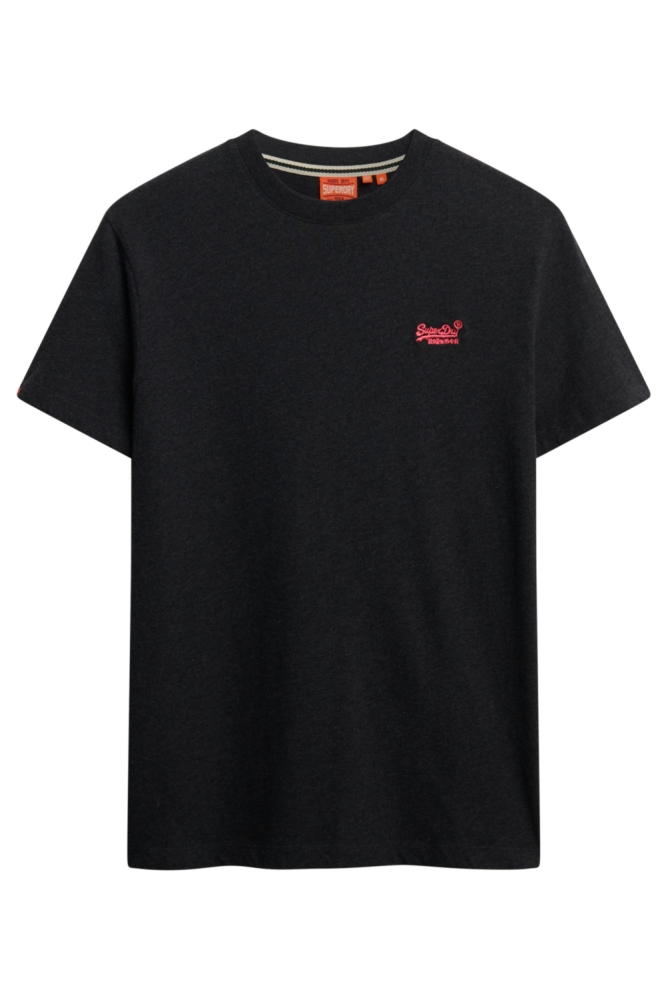 Superdry zwarte heren t-shirt | Vooraanzicht
