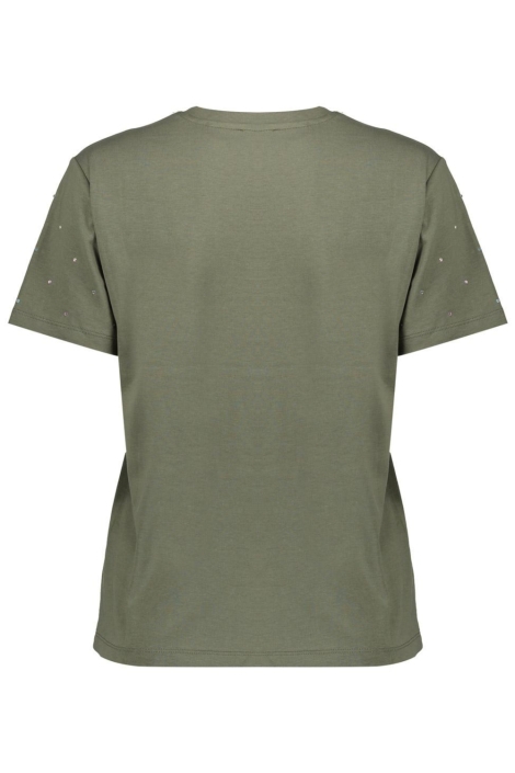 Geisha groene dames t-shirt | Achteraanzicht