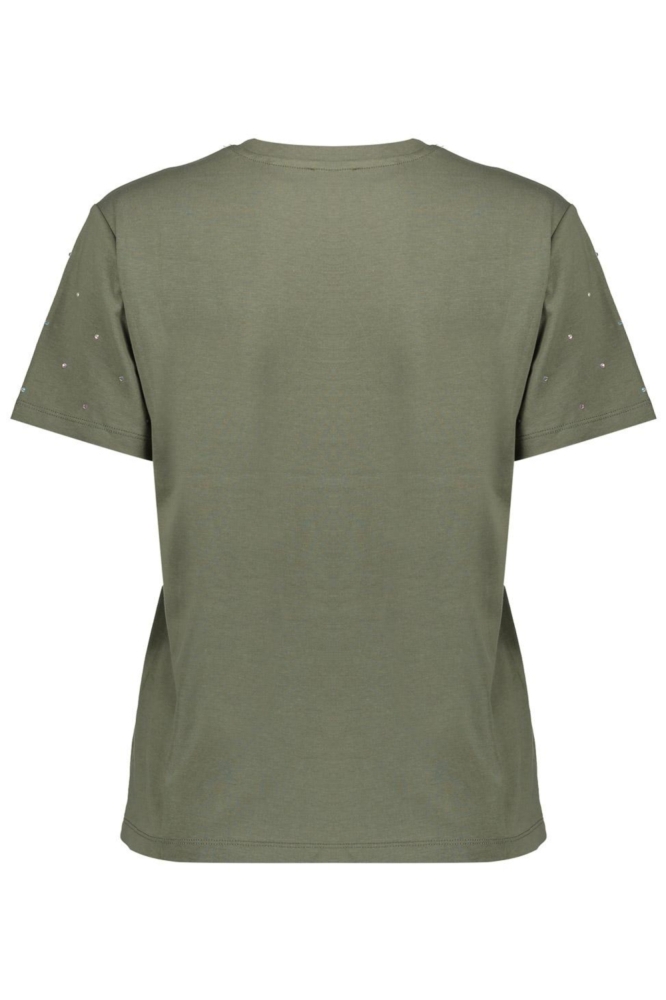 Geisha groene dames t-shirt | Achteraanzicht