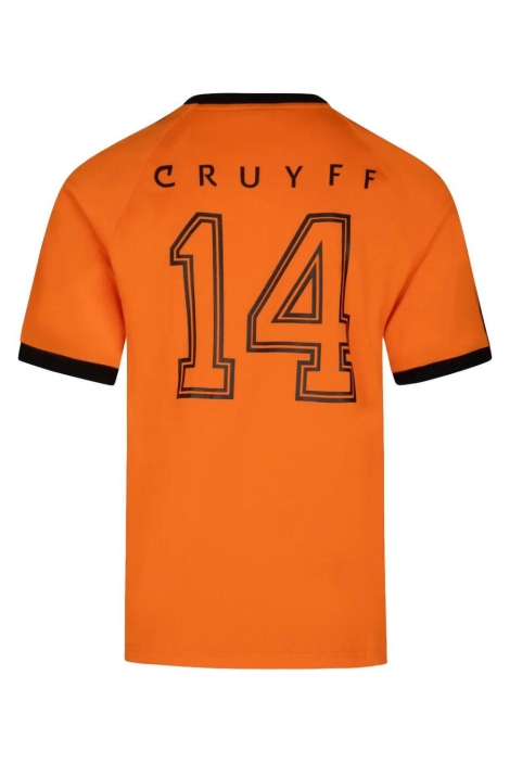 Cruyff oranje heren t-shirt | Achteraanzicht