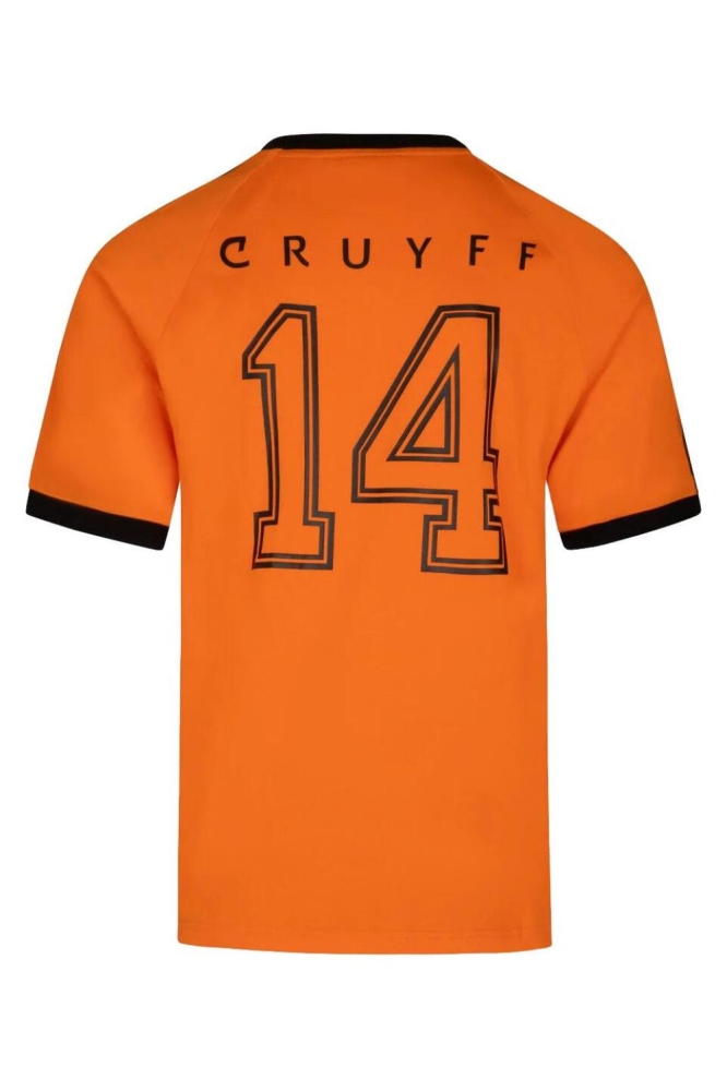 Cruyff oranje heren t-shirt | Achteraanzicht