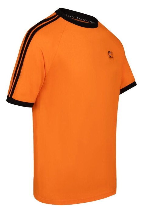 Cruyff oranje heren t-shirt | Zijaanzicht
