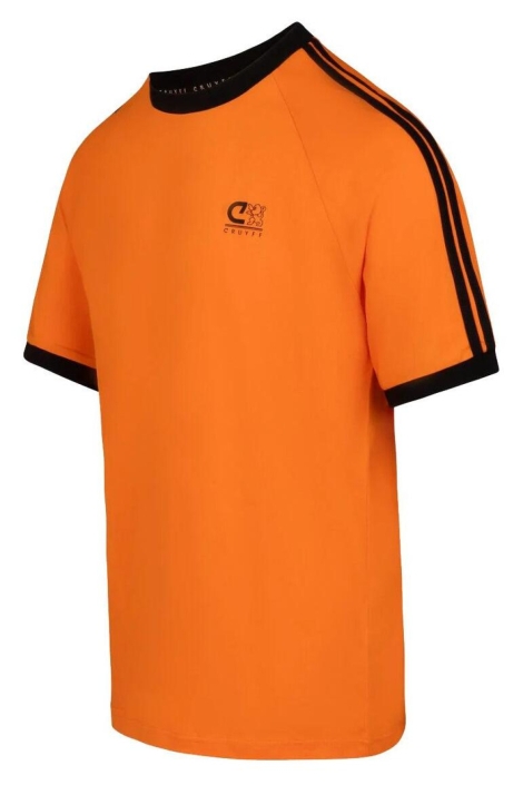 Cruyff oranje heren t-shirt | Zijaanzicht