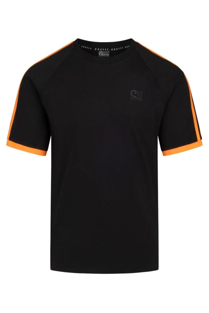 Cruyff zwarte heren t-shirt | Vooraanzicht