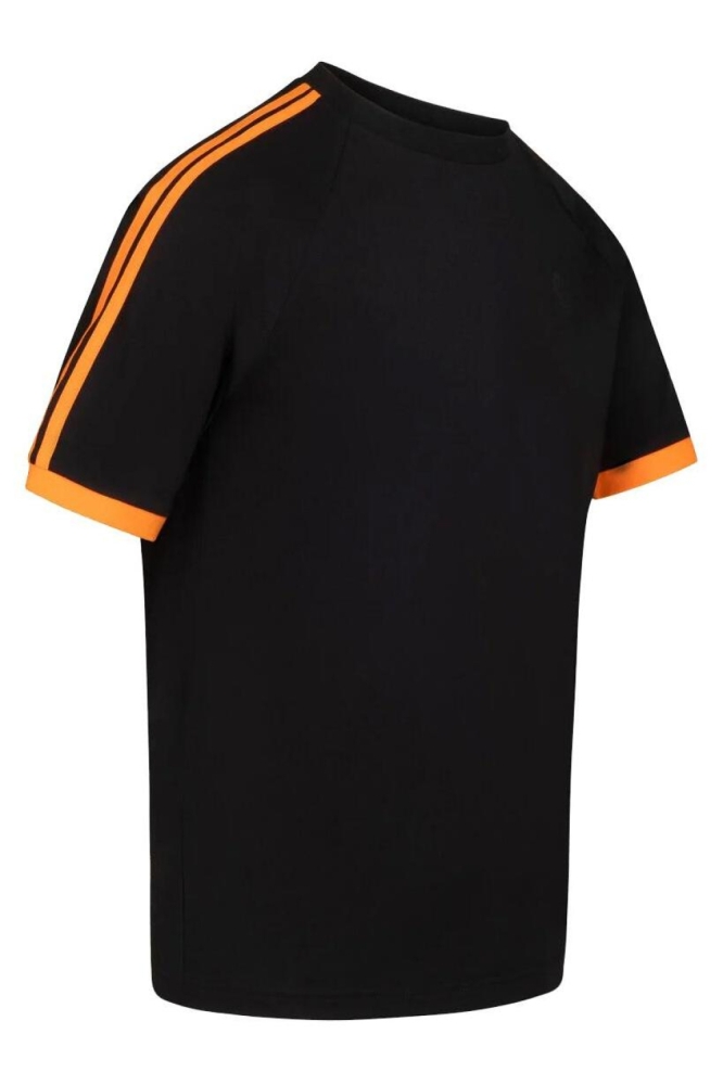 Cruyff zwarte heren t-shirt | Zijaanzicht