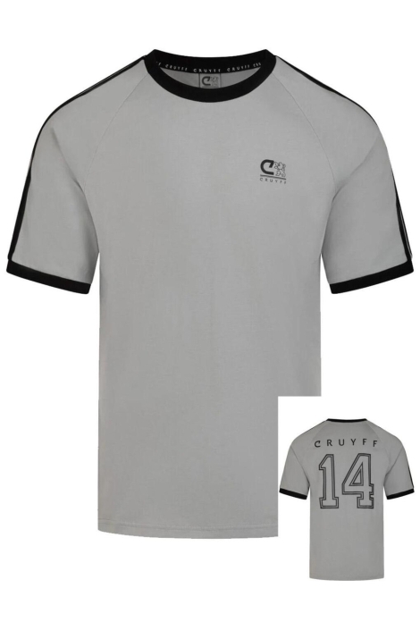 Cruyff grijze heren t-shirt | Vooraanzicht