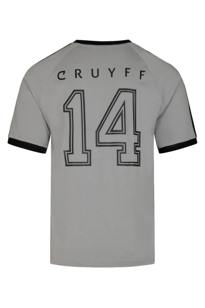 Cruyff grijze heren t-shirt | Achteraanzicht