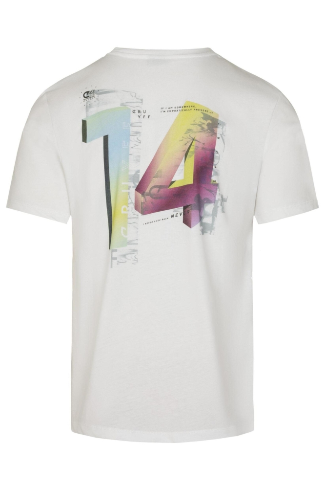 Cruyff witte heren t-shirt | Achteraanzicht