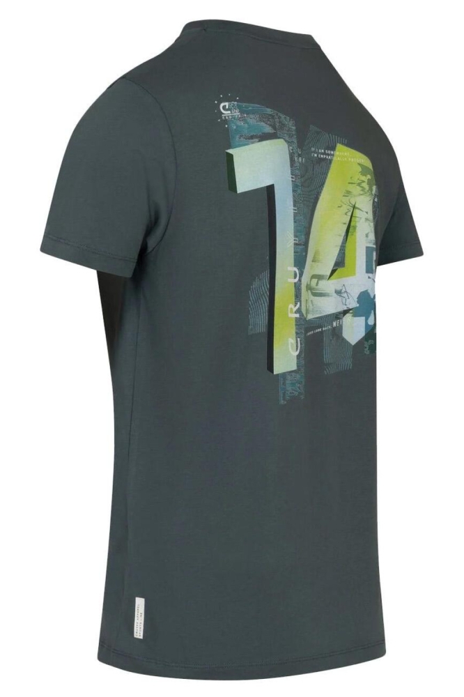 Cruyff blauwe heren t-shirt | Achteraanzicht