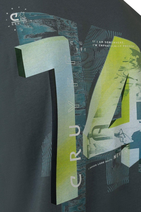 Cruyff blauwe heren t-shirt | Sfeerbeeld, In situatie