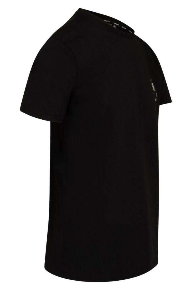 Cruyff zwarte heren t-shirt | Zijaanzicht