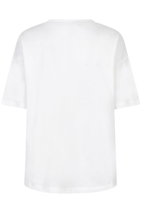 EsQualo witte dames t-shirt | Achteraanzicht