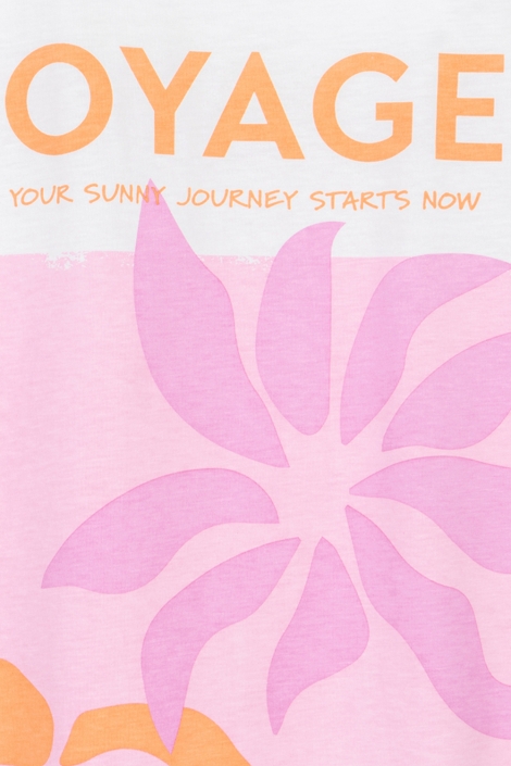 EsQualo witte dames t-shirt | Close up