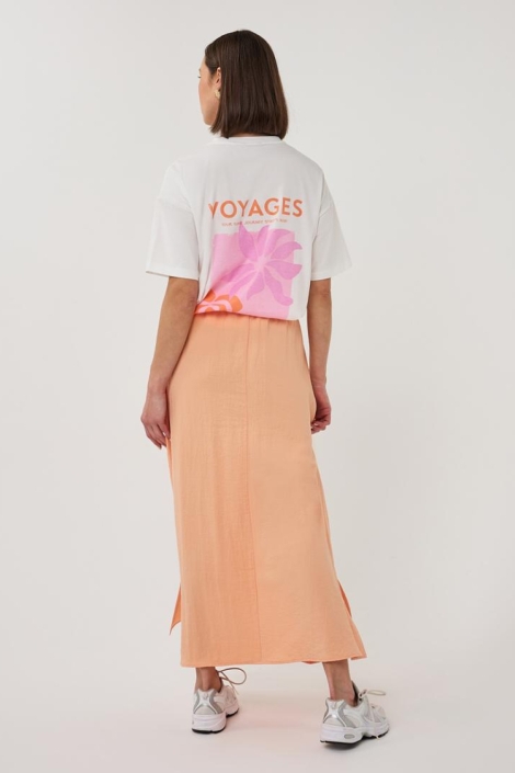 EsQualo witte dames t-shirt | Model