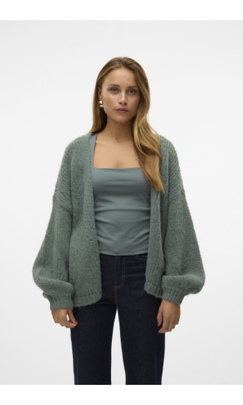 VMMAYBE LS OPEN CARDIGAN NOOS 10273101 LAUREL WREATH