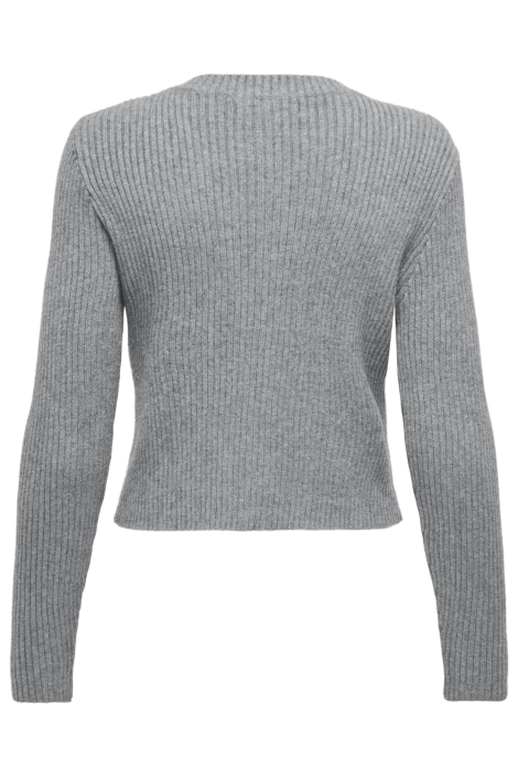 Only grijze dames vest | Achteraanzicht