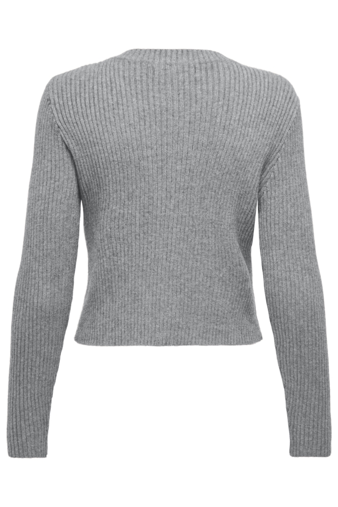 Only grijze dames vest | Achteraanzicht