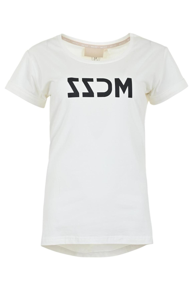 Maicazz ecru dames t-shirt | Vooraanzicht