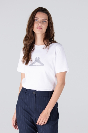 Juffrouw Jansen T-shirt LOLA W25 SHIRT CO 140 000000 WIT