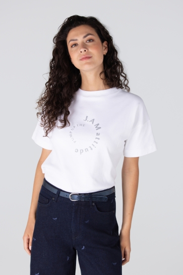 Juffrouw Jansen LARA W25 SHIRT CO 138 000000 WIT