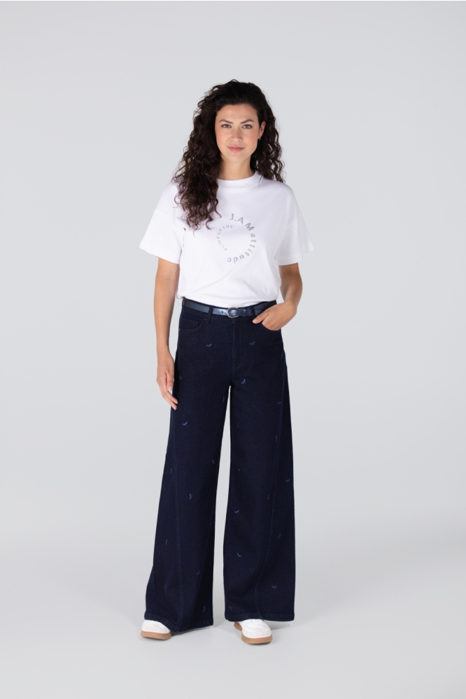 Juffrouw Jansen witte dames t-shirt | Model