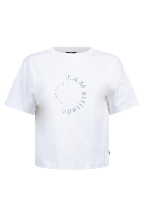 Juffrouw Jansen witte dames t-shirt | Vooraanzicht