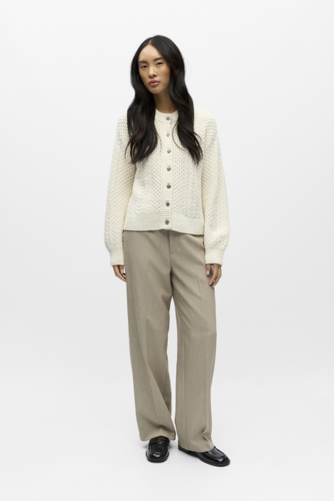 Object beige dames vest | Model