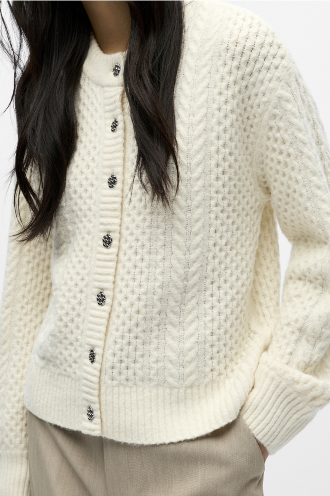 Object beige dames vest | Close up