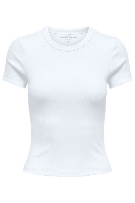 Only witte dames t-shirt | Vooraanzicht