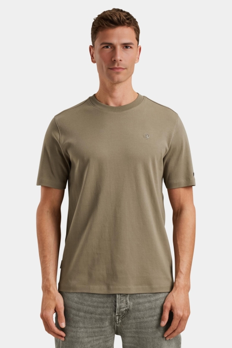 Cast Iron groene heren t-shirt | Vooraanzicht