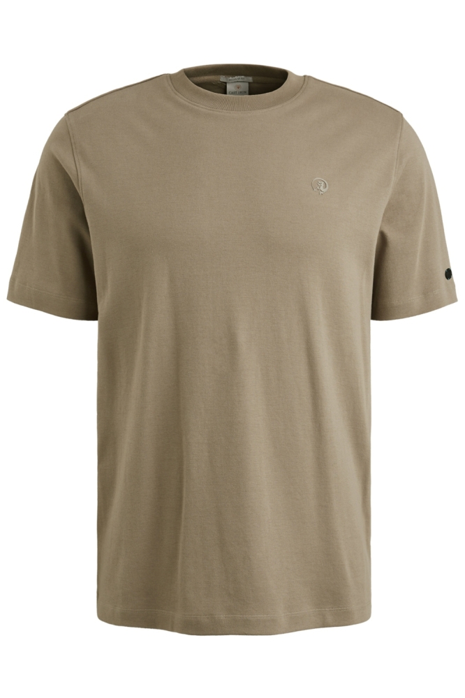 Cast Iron groene heren t-shirt | Vooraanzicht