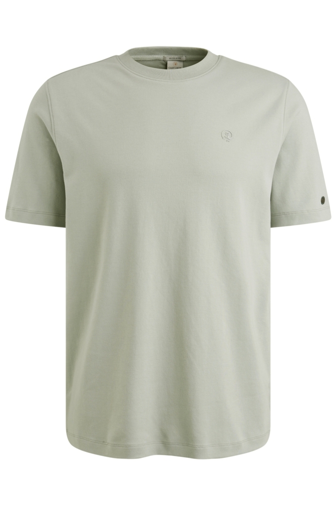 Cast Iron groene heren t-shirt | Vooraanzicht