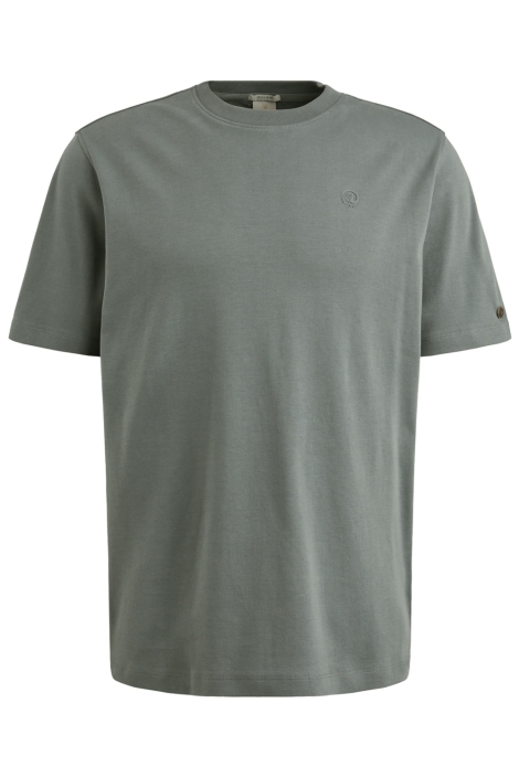Cast Iron blauwe heren t-shirt | Vooraanzicht