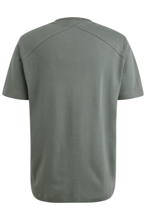 Cast Iron blauwe heren t-shirt | Achteraanzicht