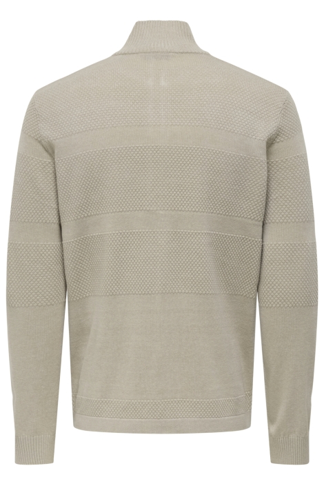 Only & Sons beige heren vest | Achteraanzicht