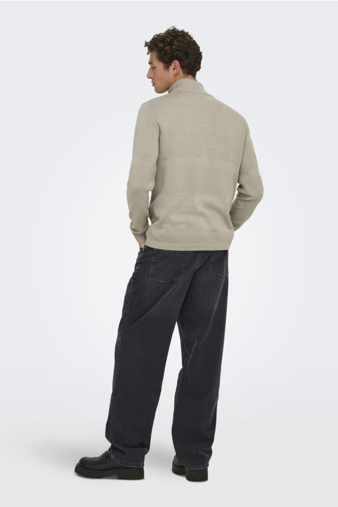 Only & Sons beige heren vest | Model