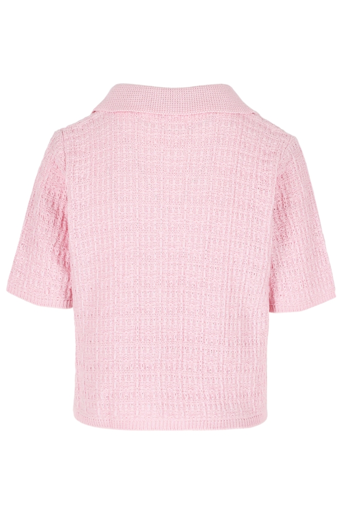 LolaLiza roze dames vest | Achteraanzicht