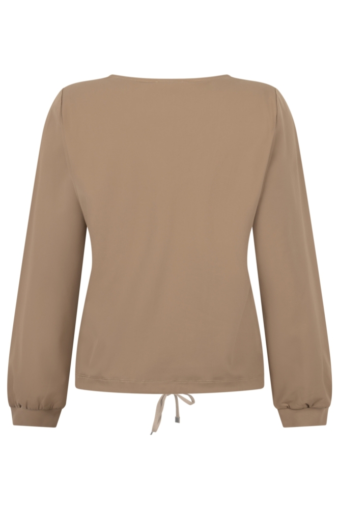 Zoso camel dames t-shirt | Achteraanzicht