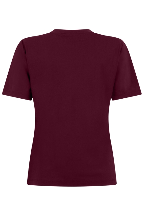 Zoso bordeaux dames t-shirt | Achteraanzicht