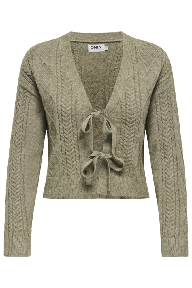 Only groene dames vest | Vooraanzicht