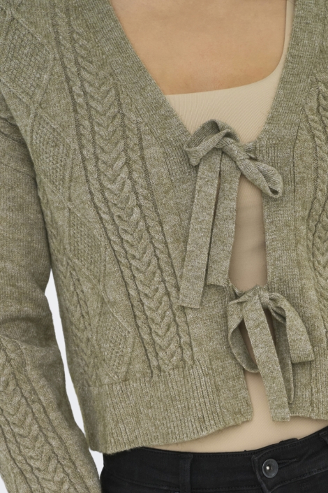 Only groene dames vest | Close up