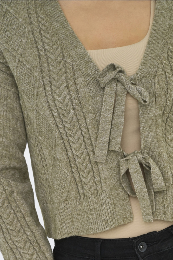 Only groene dames vest | Close up