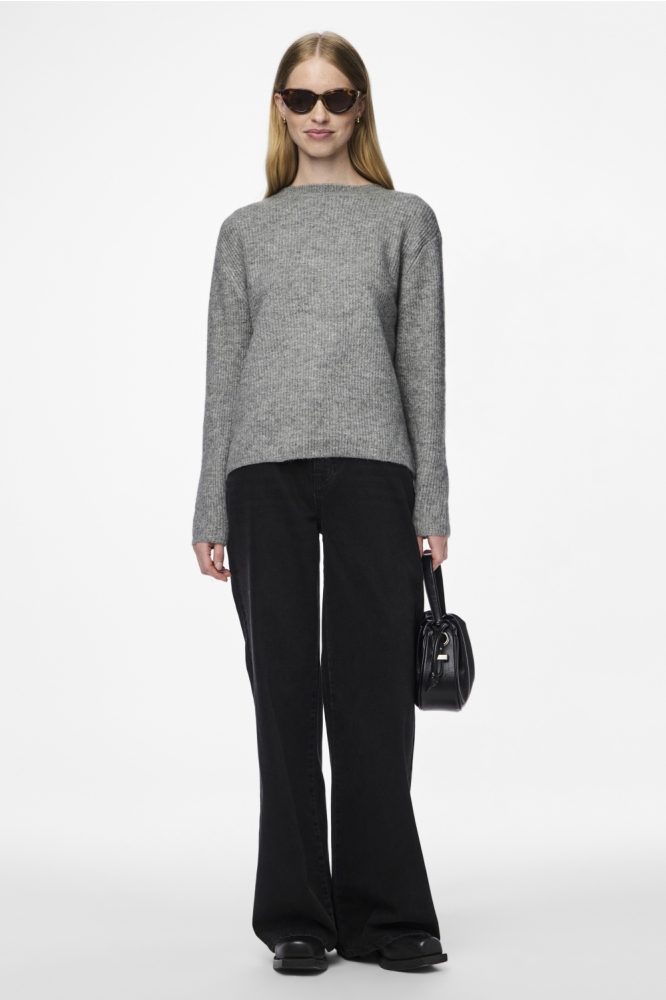 Pieces grijze dames vest | Model