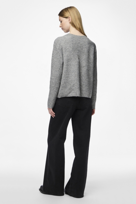 Pieces grijze dames vest | Model