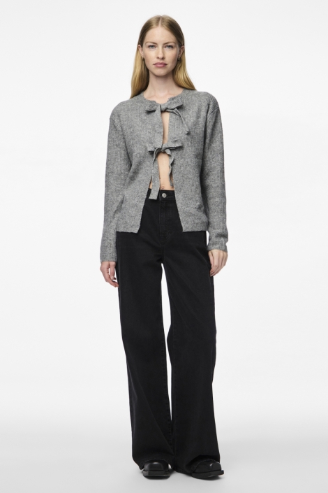 Pieces grijze dames vest | Model