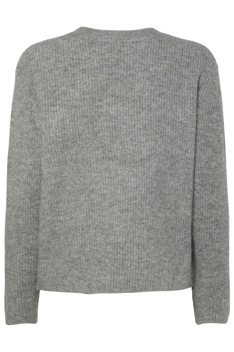 Pieces grijze dames vest | Achteraanzicht