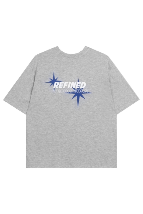 Refined Department grijze dames t-shirt | Achteraanzicht