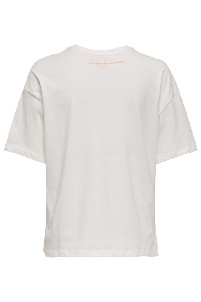 Only witte dames t-shirt | Achteraanzicht