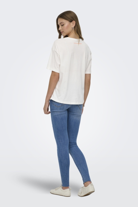 Only witte dames t-shirt | Model