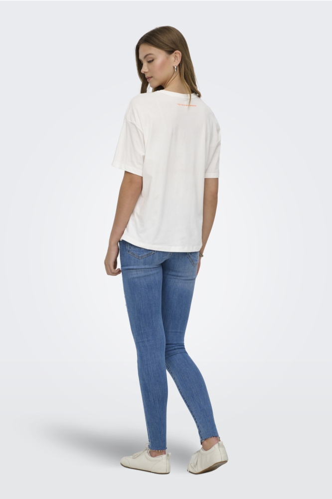 Only witte dames t-shirt | Model